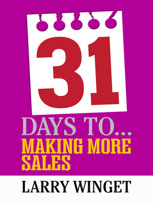 cover image of 31 Days to Making More Sales